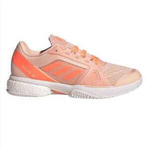 NEW ADIDAS women's avaluxe tennis shoes in blush pink/beach orange/white